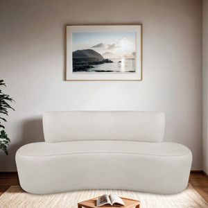Sofá Orgânico 160 Cm 2 Lugares Antonela Bege