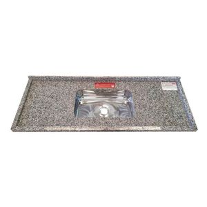 Pia De Cozinha Granito 150 Cm Itabira Plus Cuba Simples Ocre Itabira