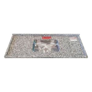 Pia De Cozinha Granito 150 Cm Corumba Plus Cuba Simples Cinza Corumba
