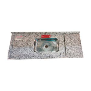 Pia De Cozinha Granito 180cm Portinari Master Cuba Simples Branco Portinari