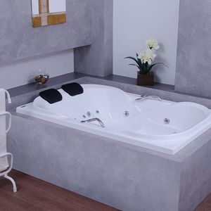 Banheira De Hidromassagem Due Maggiore Em Gel Coat Gran Luxo Com Aquecedor 180 Cm - Volume Ideal 225 Branco