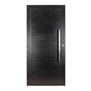 Porta De Aluminio Lambril 210x80cm Com Puxador Topsul Preto