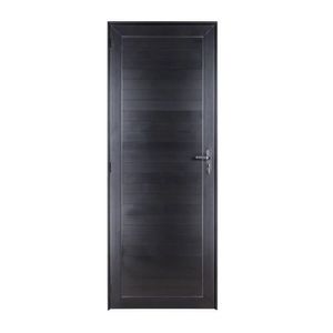 Porta De Aluminio Lambril 210 Cm X 90 Cm Preto