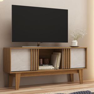 Rack 2 Portas de Correr RK2200 Decibal - Naturalle Petra