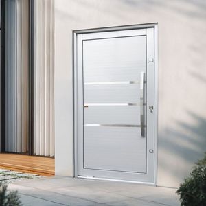 Porta Pivotante Lambril Evolution Com Puxador Lado Direito Elite 240x120 Branco