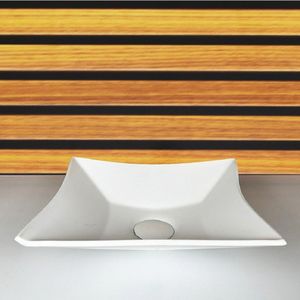 Cuba De Vidro Quadrada 30cm 28,5x30cm Branco Fosco