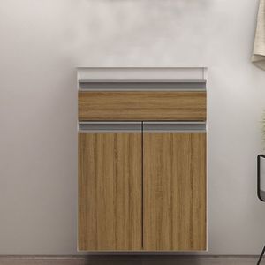 Gabinete De Banheiro 50cm Sem Cuba-lavatório Ref 501 Branco Itapuã