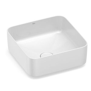 Kit 3 Cubas De Apoio 370x370 Inspira Square Roca Branco