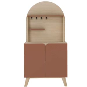 Cantinho Do Café Viena Com 2 Portas E Suporte Naturale Terracota