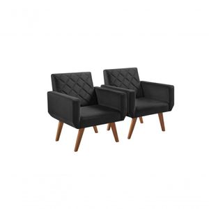 Kit 2 Poltronas 1 Lugar Anabelle Unidecor