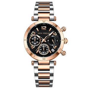 Relógio De Quartzo Feminino Minimalista Com Strass Movimento De Quartzo Prata Rose