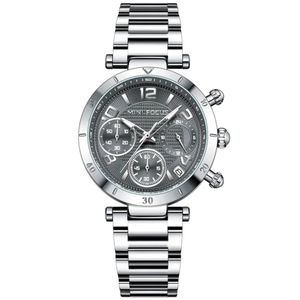 Relógio De Quartzo Feminino Minimalista Com Strass Movimento De Quartzo Cinza
