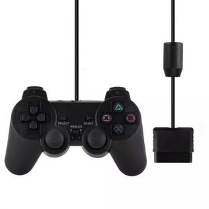 Controle PS2 e PS1 C-fio Dualshock Analogico Preto Shinka