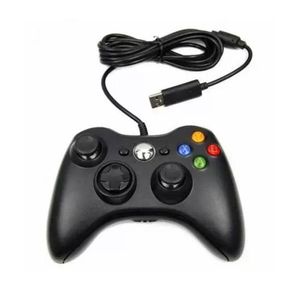 Controle Com Fio Usb Para Xbox 360 e Computadores - Preto