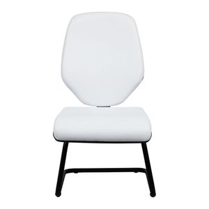 Cadeira Para Escritório Amor Fixa Encosto Ergonômico Branco