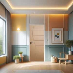 Porta De Madeira Bondoor 210x72cm Friso 10 Jb Portas Ipê