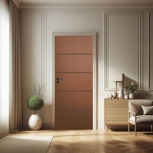 Porta De Madeira Bondoor 210x70cm Friso 02 Jb Portas Ipê