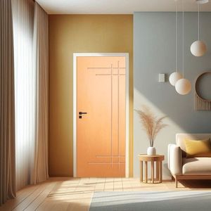 Porta De Madeira Bondoor 210x92cm Friso 15 Jb Portas Angelim