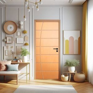 Porta De Madeira Bondoor 210x90cm Friso 14 Jb Portas Tauari