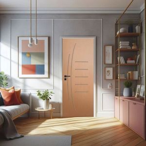 Porta De Madeira Bondoor 210x90cm Friso 12 Jb Portas Curupixá