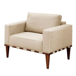 Conjunto 2 Poltronas Bella Courino Castellar Móbile Off White