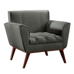 Conjunto 2 Poltronas Lyz Castellar Móbile Cinza