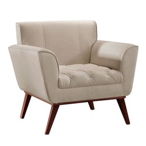 Conjunto 2 Poltronas Lyz Castellar Móbile Bege Claro