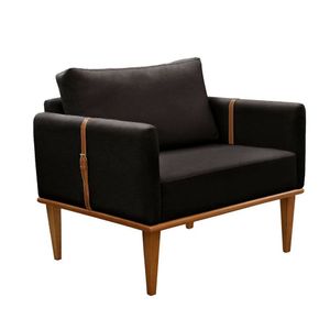 Conjunto 2 Poltronas Milla Castellar Móbile Preto