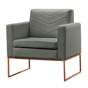 Conjunto 2 Poltronas Apolo Base Castellar Móbile Cinza