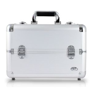 Maleta Profissional De Maquiagem Jacki Design - Prata
