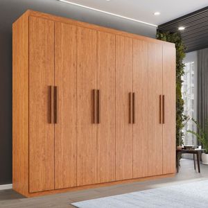 Guarda Roupa Casal 8 Portas 4 Gavetas Montreal Cinamomo