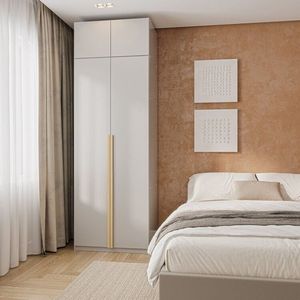 Guarda Roupa Modulado 2 Peças 4 Portas Jade Cabecasa Cinza Urbano