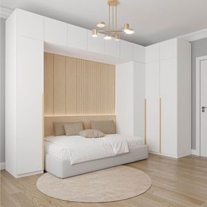 Guarda Roupa Modulado 9 Peças 13 Portas Jade Cabecasa Branco Fosco