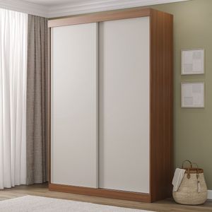 Guarda Roupa 2 Portas Samambaia Cabecasa Freijó Off White