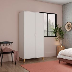 Guarda Roupa 2 Portas Com Cabide Puma Branco