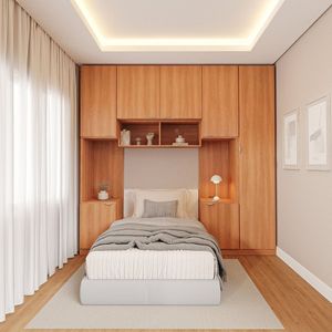 Guarda Roupa Modulado 7 Portas 5 Peças Hera Cabecasa Louro Cinza
