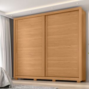 Guarda Roupa Casal 2 Portas 4 Gavetas Premier Cinamomo