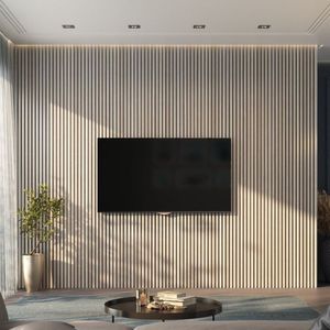 Painel Ripado De Pvc 6 Barras De 2,70m X 0,15cm Venda Em (2,43m²) Carvalho Berlin