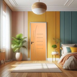 Porta De Madeira Maciça 210cmx102cm Friso 12 Tauari