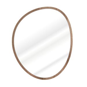 Espelho Orgus02nz 64cm X 77cm Nozes
