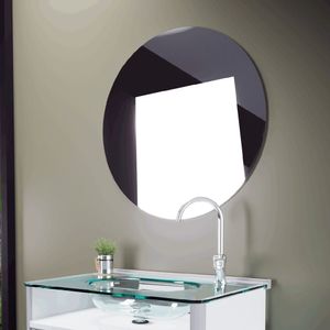Espelho Decorativo Banheiro Redondo 62 Cm Cromado