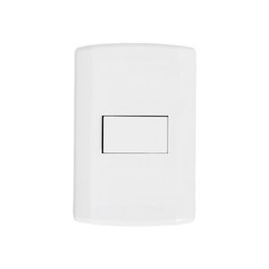 Interruptor De 1 Tecla Simples, Modular, Com Placa 4x2 E Suporte Branco