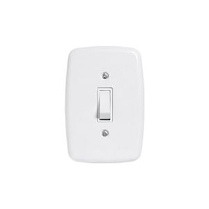 Interruptor De 1 Tecla Simples Com Placa 4x2 Branco