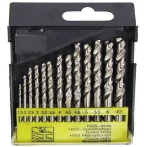Kit Brocas Aco Rapido Broca Para Metal E Madeira 13 Peças