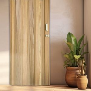 Kit Com 3 Porta Sanfonada De Pvc 210x115cm Bariri Cerejeira