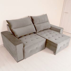 Sofá Retrátil E Reclinável 3 Lugares 200 Cm Itália Cappuccino