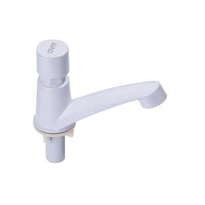 Torneira De Lavatório Automática Temporizada Branco