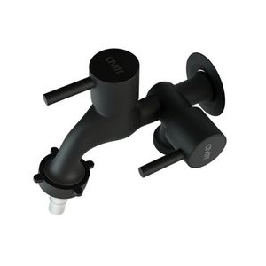 Kit 3 Torneiras Metal Para Máquina De Lavar Civitt Preto