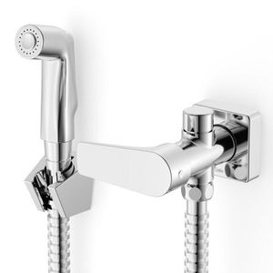 Kit Com 2 Ducha Higiênica Com Derivação Noronha Celite Cromado