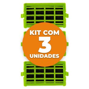 Filtro De Ar Anti Odor Refrigerador Consul Brastemp W10515645 3 Unidades